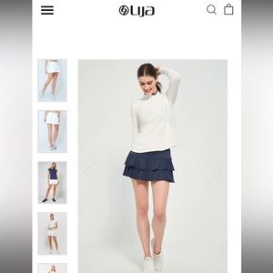 LIJA Match Skort 13” tennis skirt Navy Blue